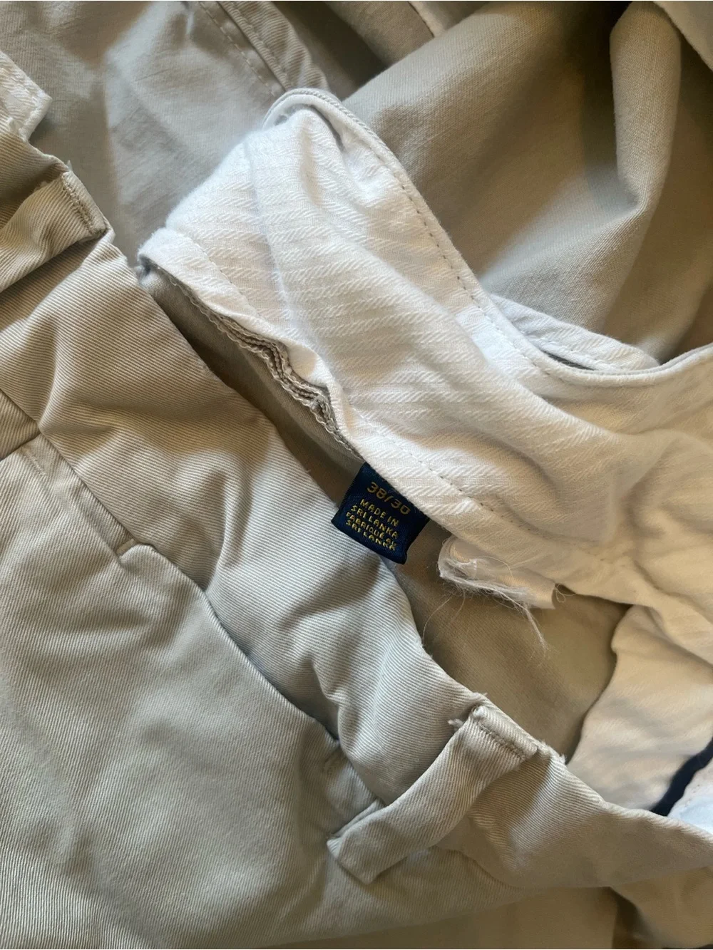 Polo by Ralph Lauren Men's Chino Stretch Classic Fit Pants in Khaki 38x30